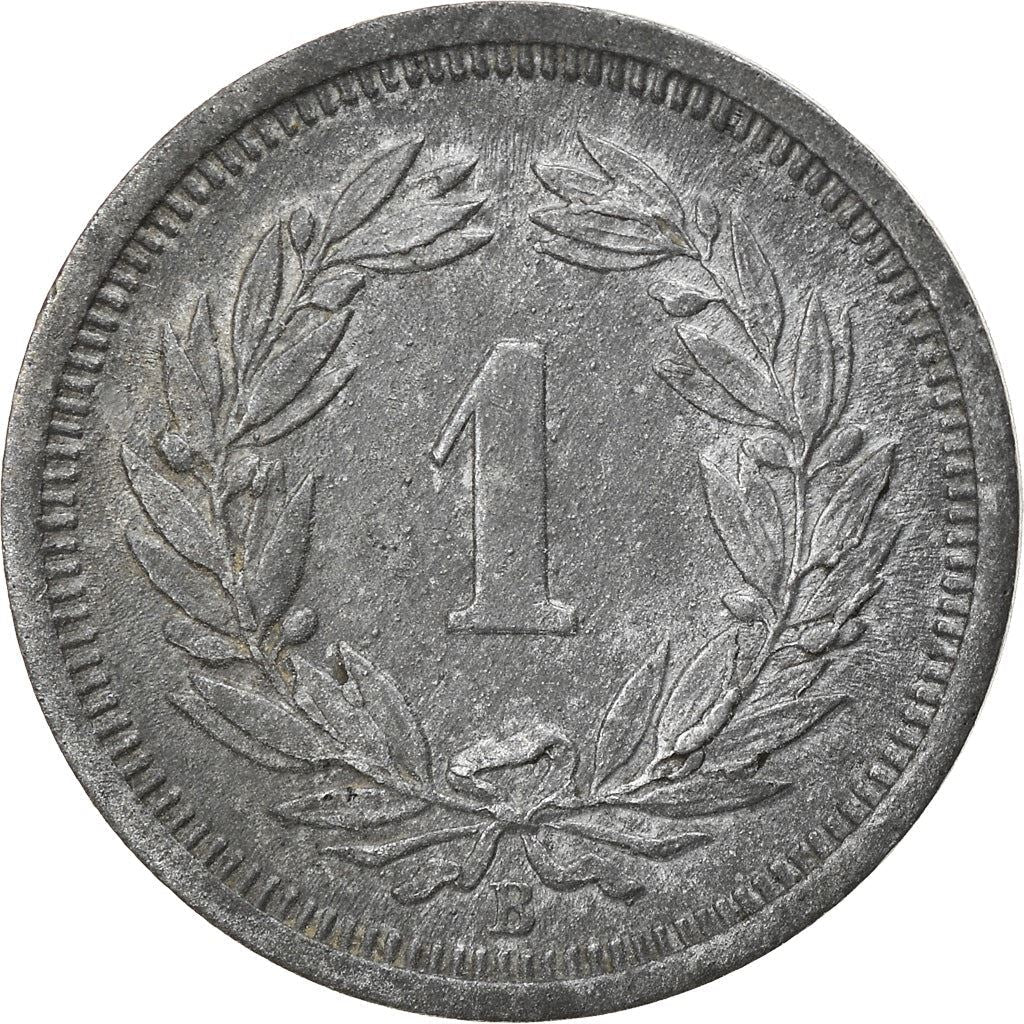 Switzerland Coin Swiss 1 Rappen | Hat | Feather | KM3a | 1942 - 1946