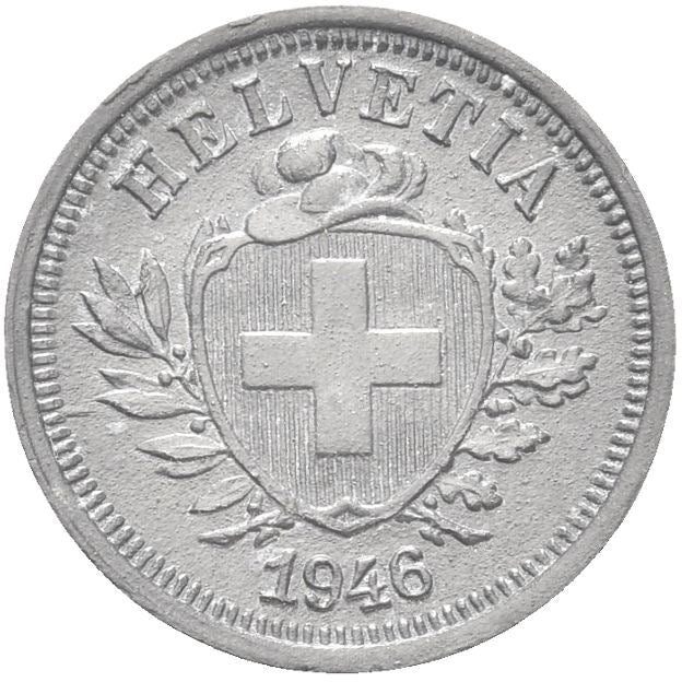 Switzerland Coin Swiss 1 Rappen | Hat | Feather | KM3a | 1942 - 1946