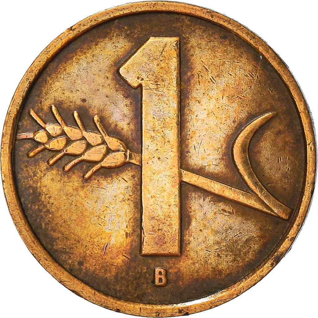 Switzerland Coin Swiss 1 Rappen | Wheat Spike | Swiss Cross | KM46 | 1948 - 2006