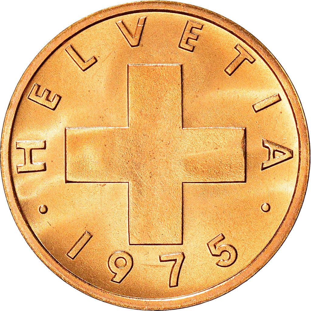 Switzerland Coin Swiss 1 Rappen | Wheat Spike | Swiss Cross | KM46 | 1948 - 2006