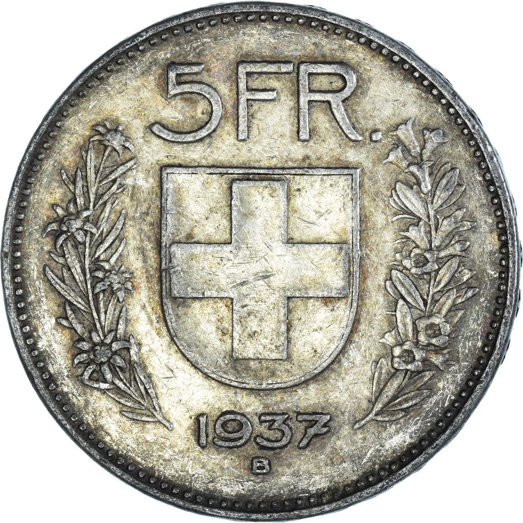 Switzerland Coin Swiss 5 Francs | Composer Paul Burkhard | KM40 | 1931 - 1969