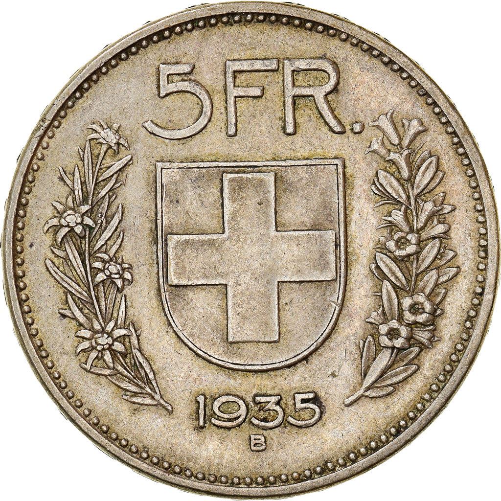 Switzerland Coin Swiss 5 Francs | Composer Paul Burkhard | KM40 | 1931 - 1969