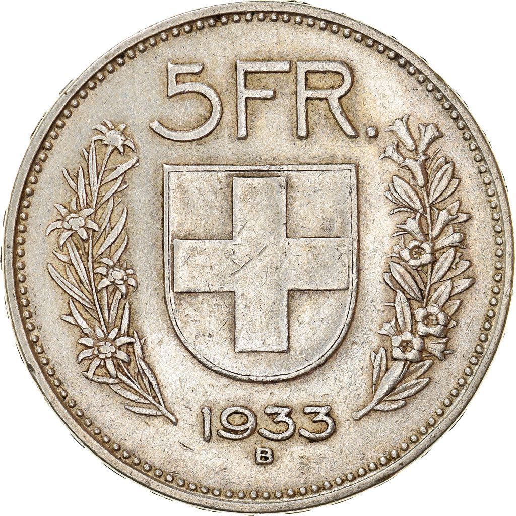 Switzerland Coin Swiss 5 Francs | Composer Paul Burkhard | KM40 | 1931 - 1969