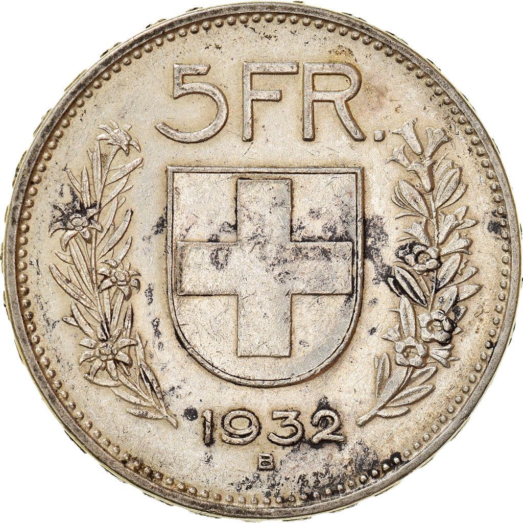 Switzerland Coin Swiss 5 Francs | Composer Paul Burkhard | KM40 | 1931 - 1969