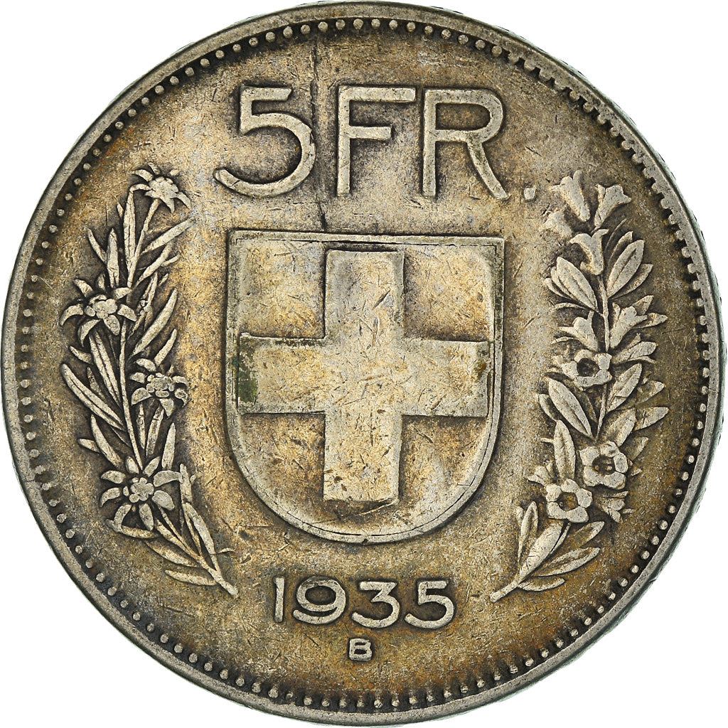 Switzerland Coin Swiss 5 Francs | Composer Paul Burkhard | KM40 | 1931 - 1969