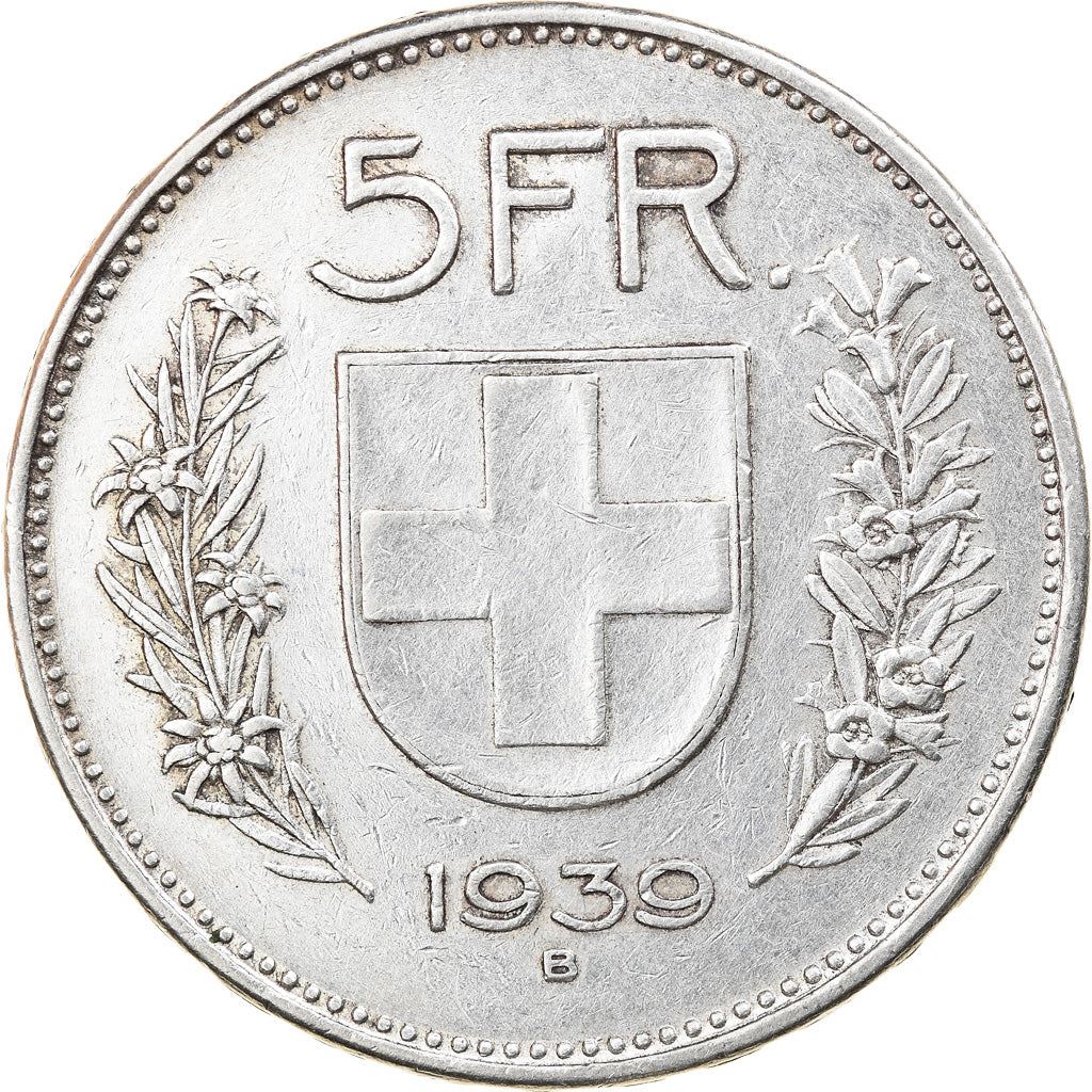 Switzerland Coin Swiss 5 Francs | Composer Paul Burkhard | KM40 | 1931 - 1969