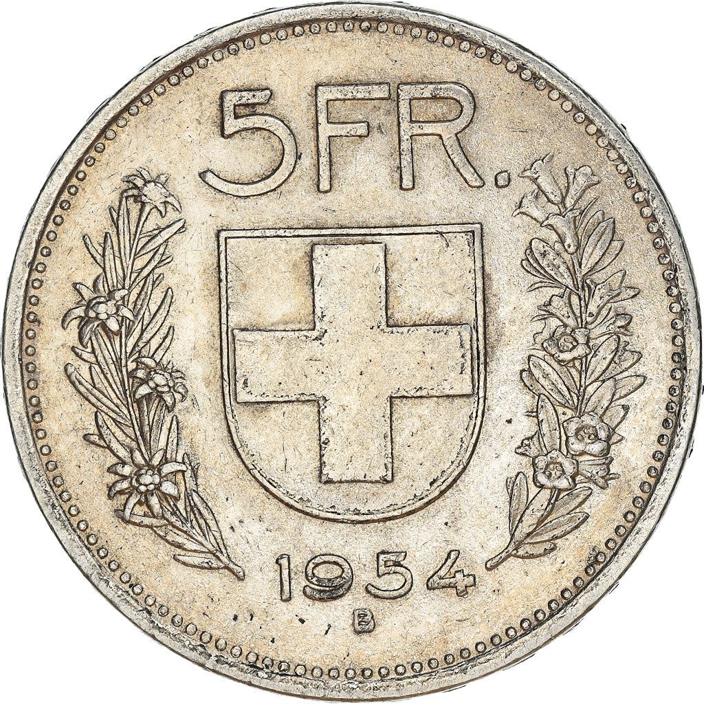 Switzerland Coin Swiss 5 Francs | Composer Paul Burkhard | KM40 | 1931 - 1969