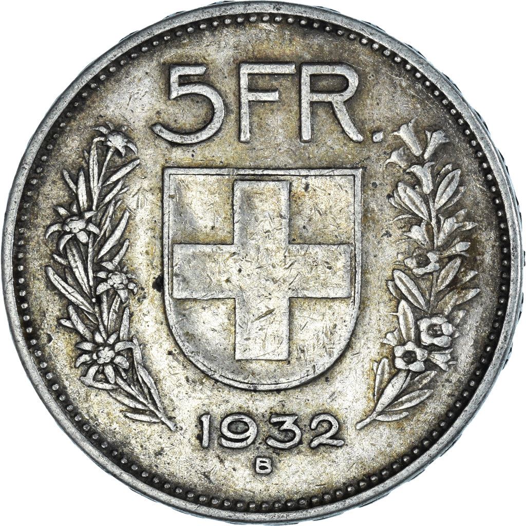 Switzerland Coin Swiss 5 Francs | Composer Paul Burkhard | KM40 | 1931 - 1969