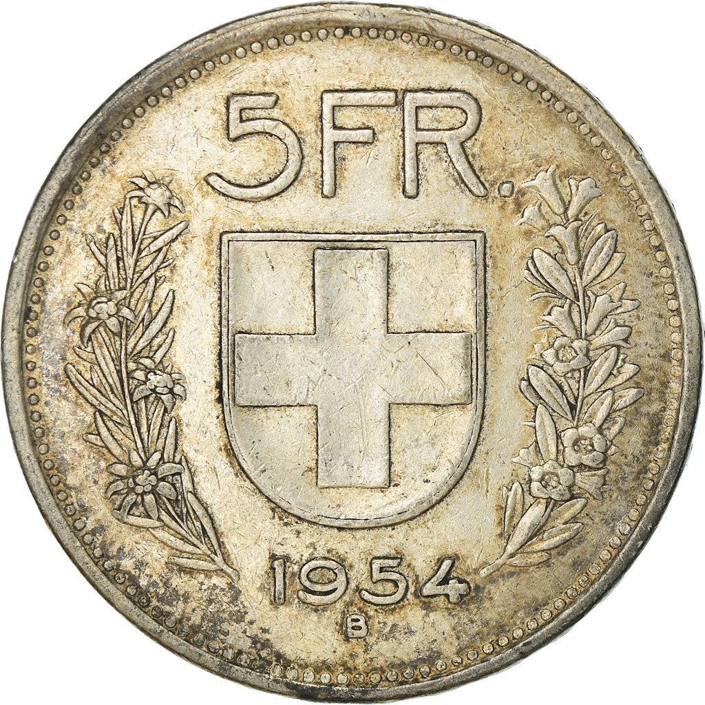 Switzerland Coin Swiss 5 Francs | Composer Paul Burkhard | KM40 | 1931 - 1969