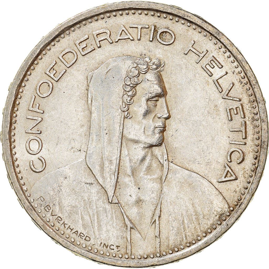 Switzerland Coin Swiss 5 Francs | Composer Paul Burkhard | KM40 | 1931 - 1969