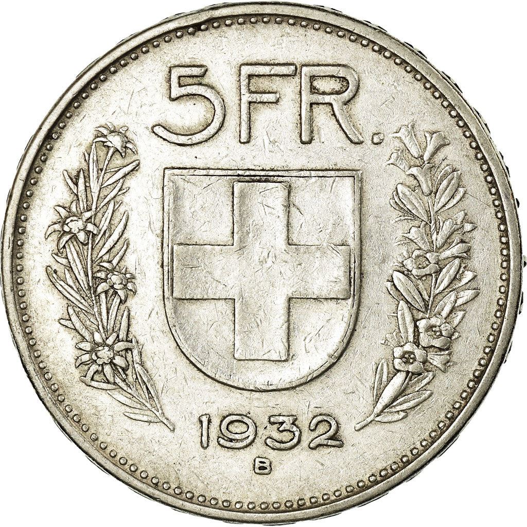 Switzerland Coin Swiss 5 Francs | Composer Paul Burkhard | KM40 | 1931 - 1969