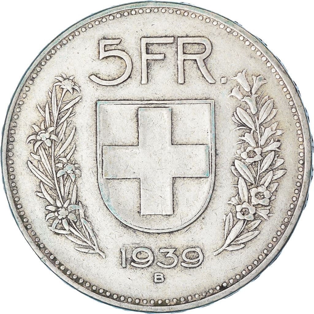 Switzerland Coin Swiss 5 Francs | Composer Paul Burkhard | KM40 | 1931 - 1969