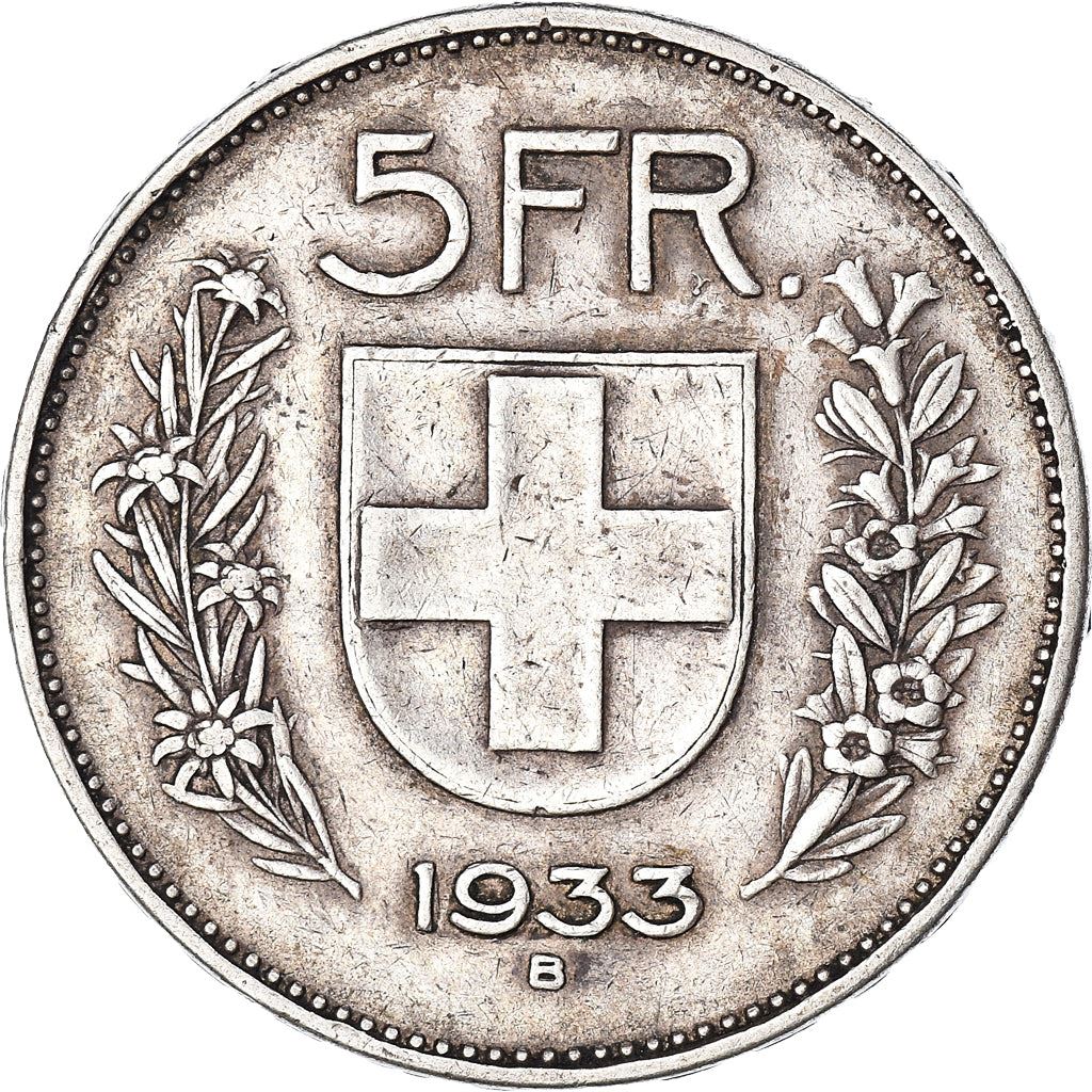 Switzerland Coin Swiss 5 Francs | Composer Paul Burkhard | KM40 | 1931 - 1969