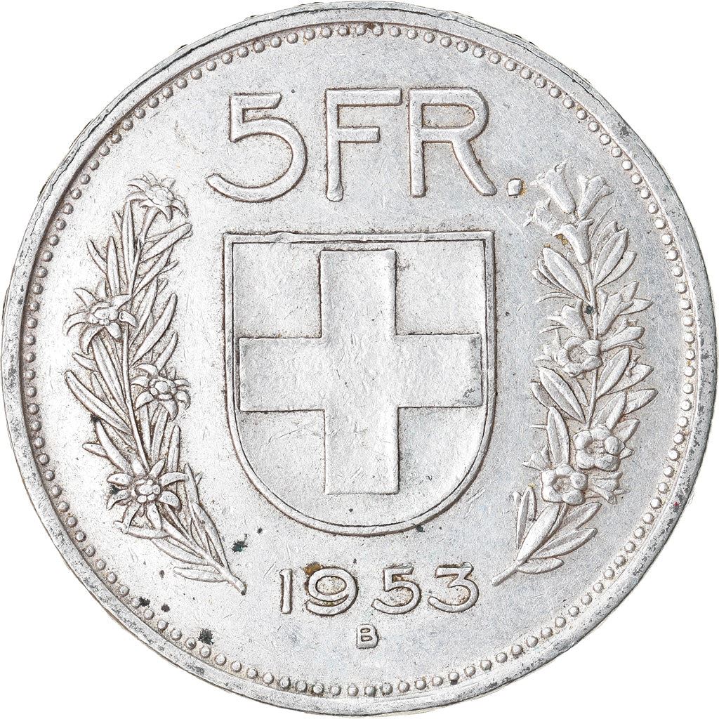 Switzerland Coin Swiss 5 Francs | Composer Paul Burkhard | KM40 | 1931 - 1969