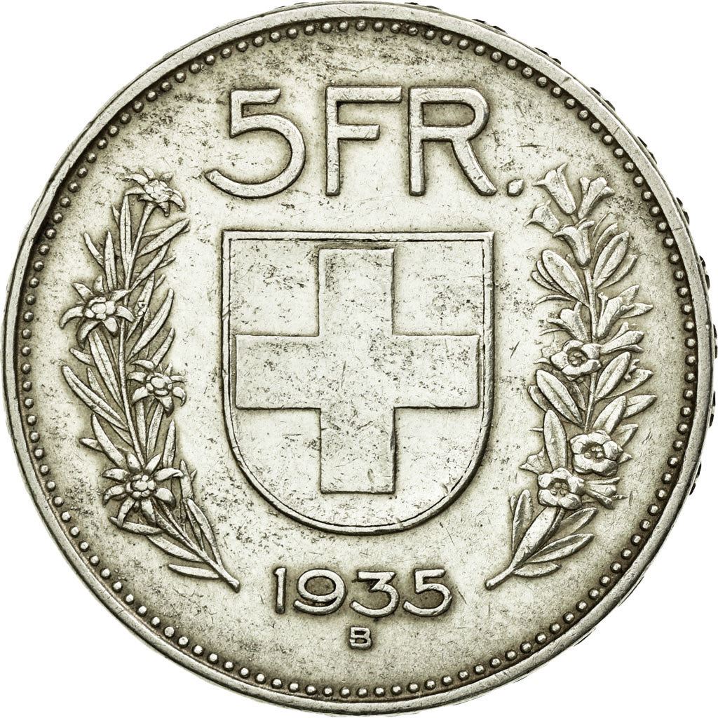 Switzerland Coin Swiss 5 Francs | Composer Paul Burkhard | KM40 | 1931 - 1969