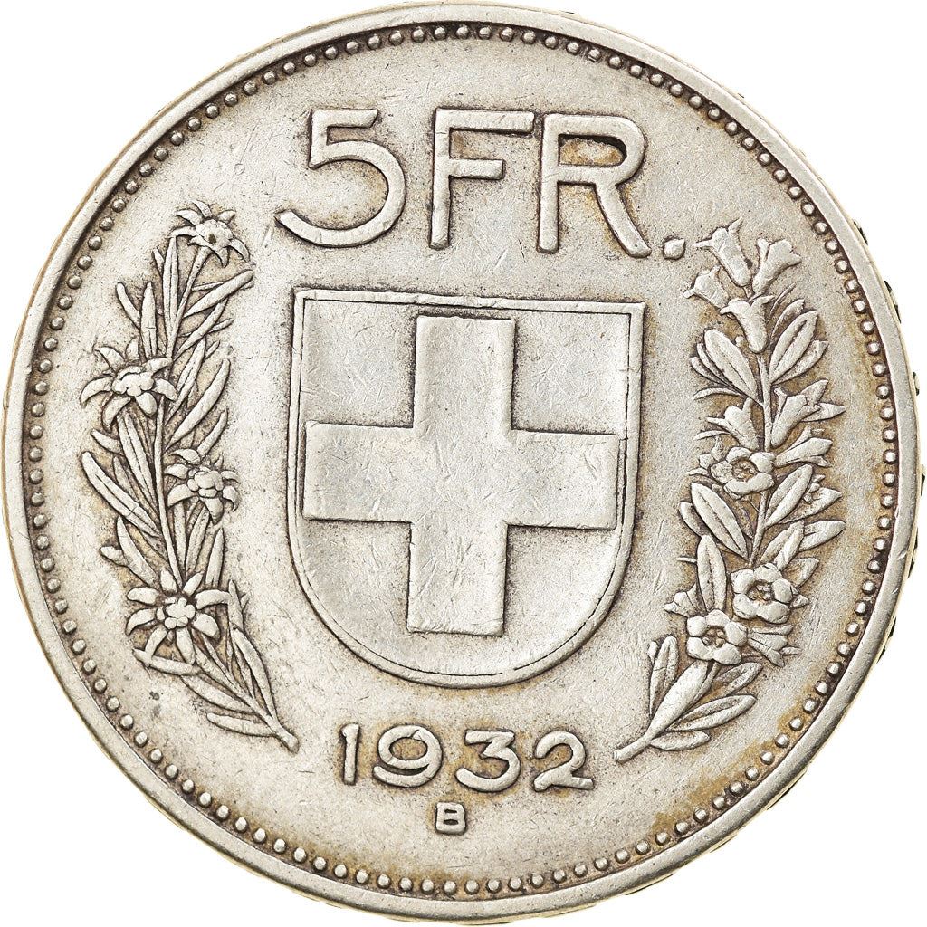 Switzerland Coin Swiss 5 Francs | Composer Paul Burkhard | KM40 | 1931 - 1969