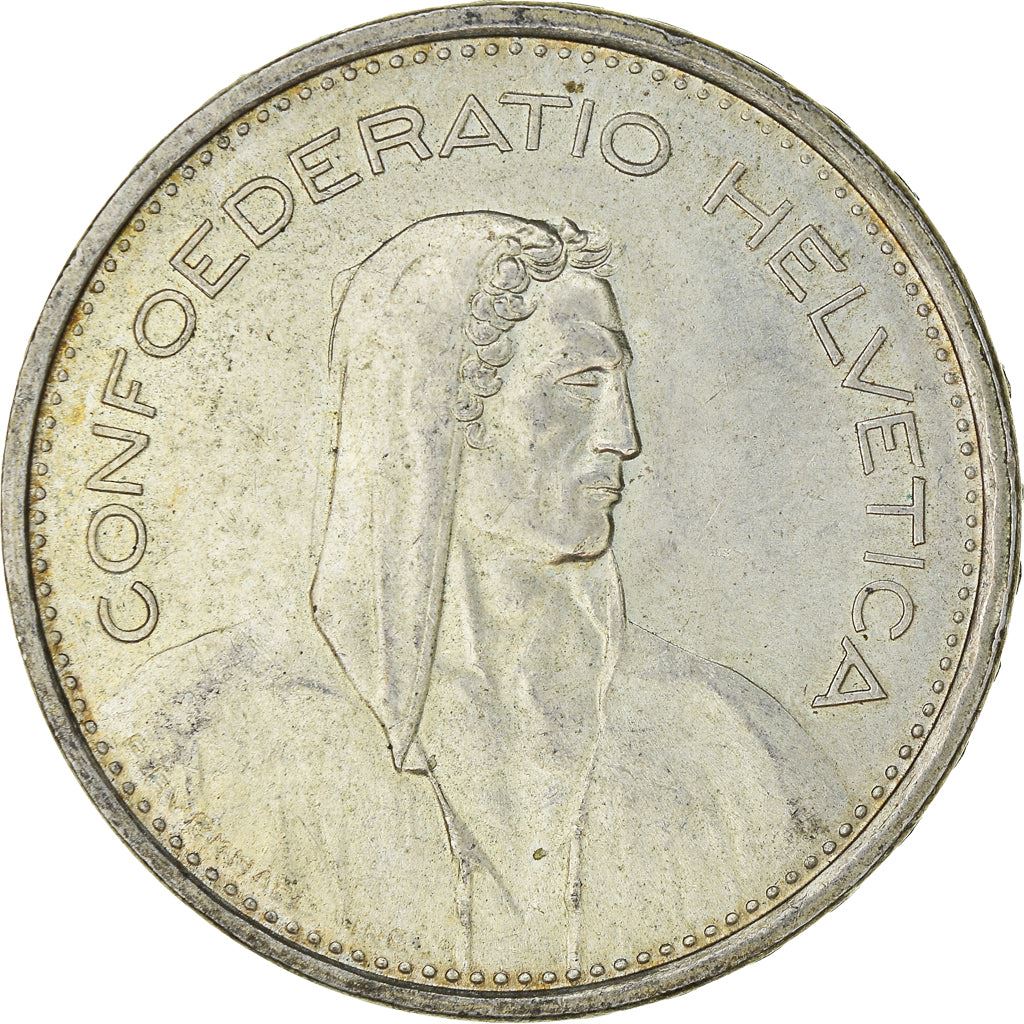 Switzerland Coin Swiss 5 Francs | Composer Paul Burkhard | KM40 | 1931 - 1969