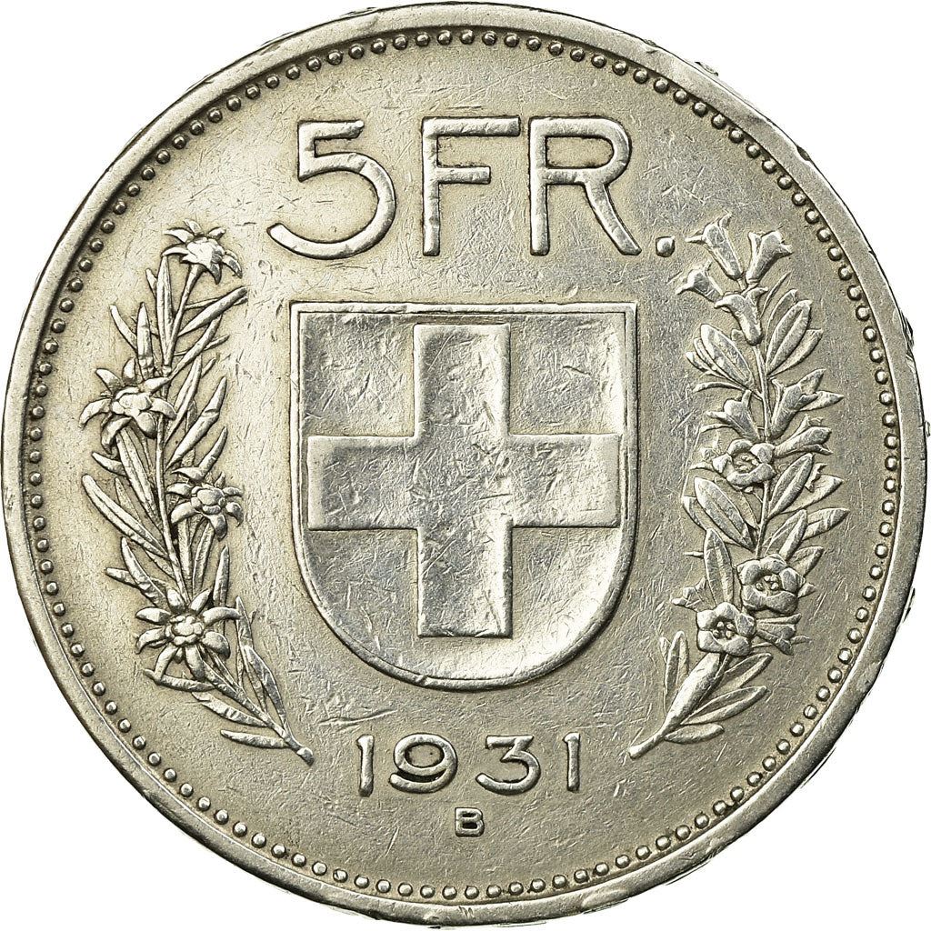 Switzerland Coin Swiss 5 Francs | Composer Paul Burkhard | KM40 | 1931 - 1969