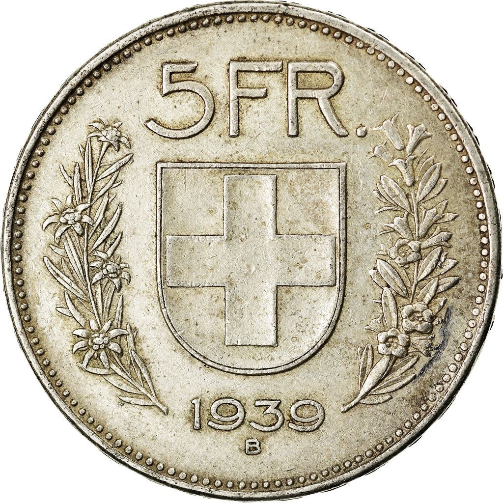 Switzerland Coin Swiss 5 Francs | Composer Paul Burkhard | KM40 | 1931 - 1969