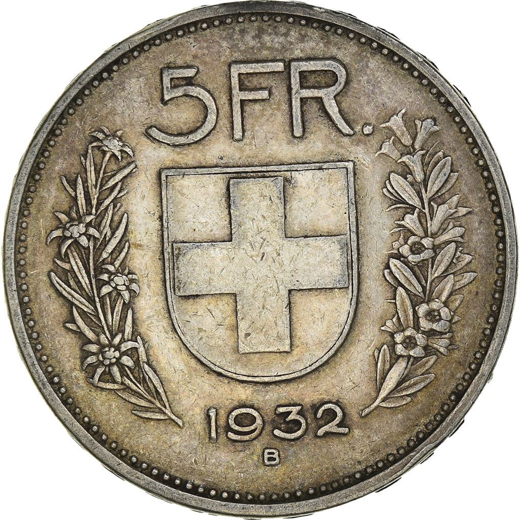 Switzerland Coin Swiss 5 Francs | Composer Paul Burkhard | KM40 | 1931 - 1969