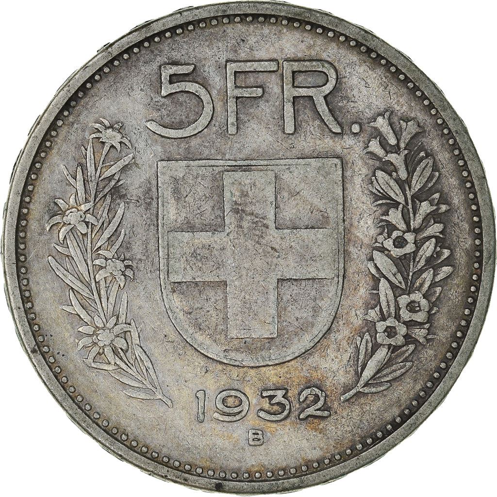 Switzerland Coin Swiss 5 Francs | Composer Paul Burkhard | KM40 | 1931 - 1969