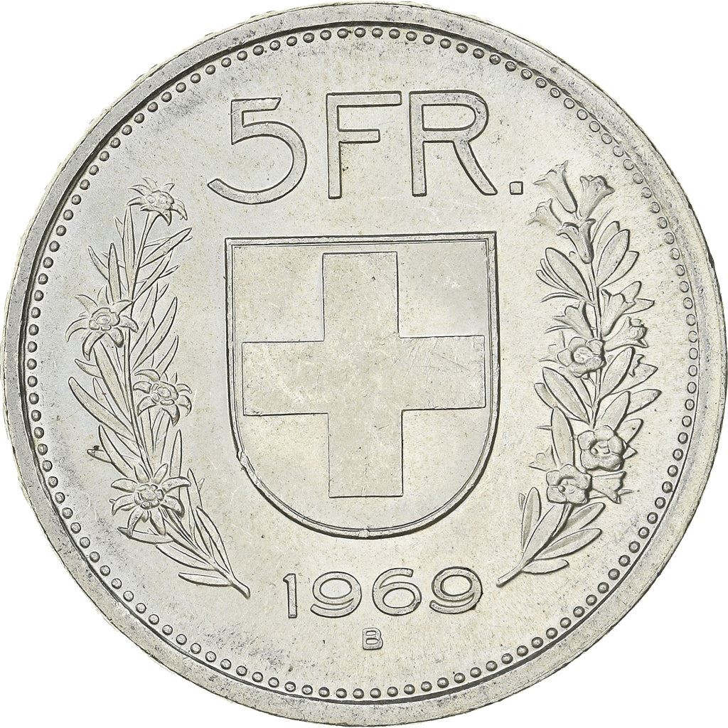 Switzerland Coin Swiss 5 Francs | Composer Paul Burkhard | KM40 | 1931 - 1969