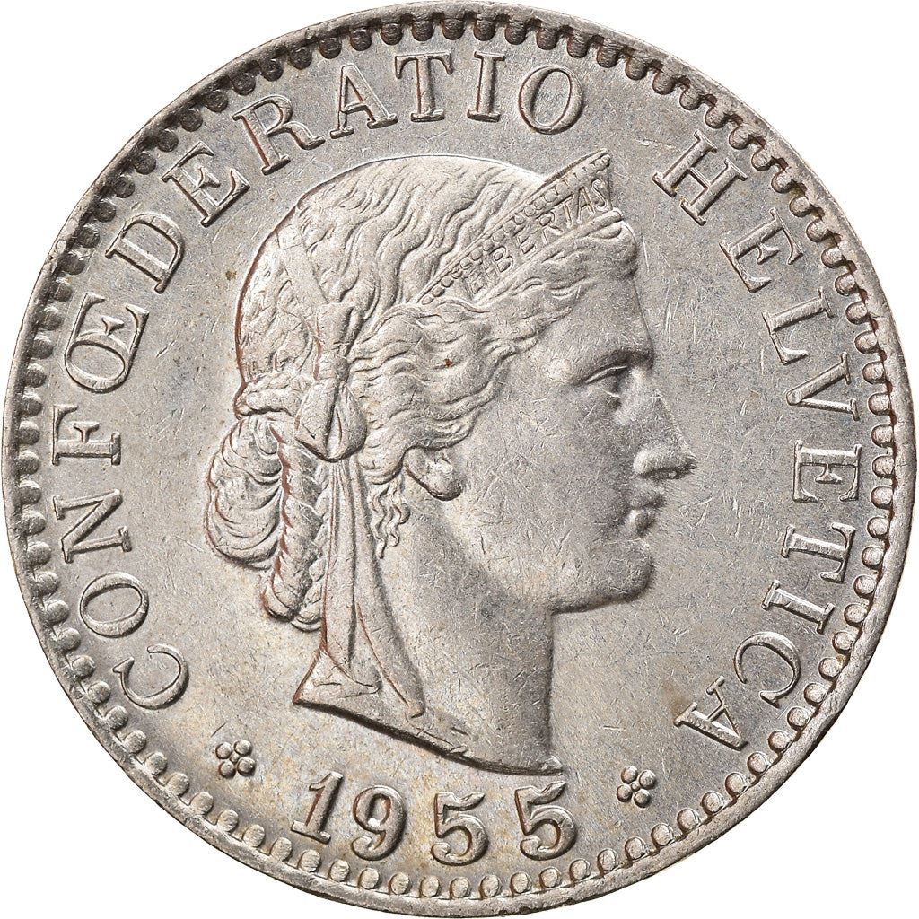 Switzerland | Swiss | 20 Rappen Coin | Goddess of Liberty Libertas | KM29a | 1939 - 2021