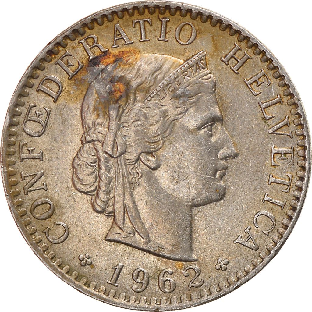 Switzerland | Swiss | 20 Rappen Coin | Goddess of Liberty Libertas | KM29a | 1939 - 2021