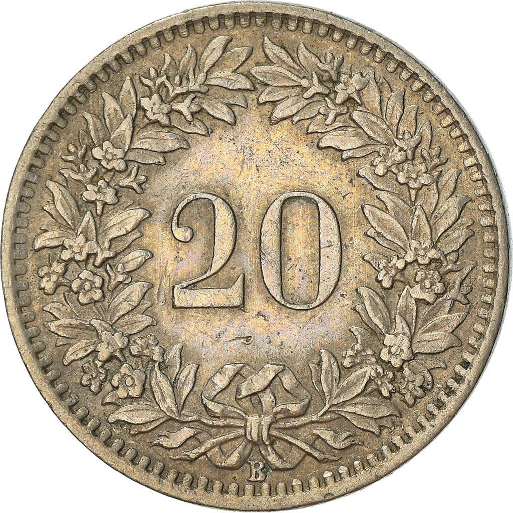 Switzerland | Swiss | 20 Rappen Coin | Goddess of Liberty Libertas | KM29a | 1939 - 2021