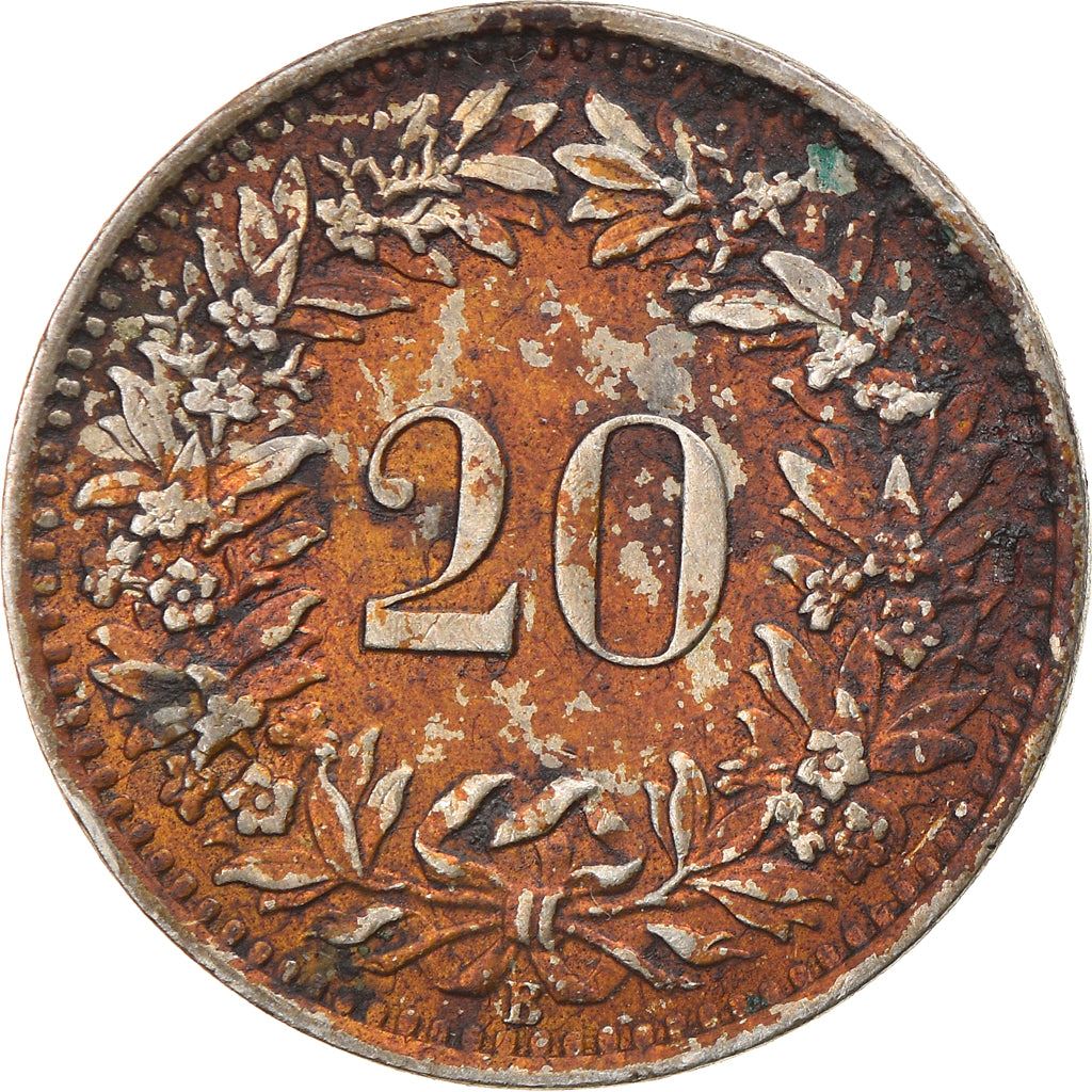 Switzerland | Swiss | 20 Rappen Coin | Goddess of Liberty Libertas | KM29a | 1939 - 2021