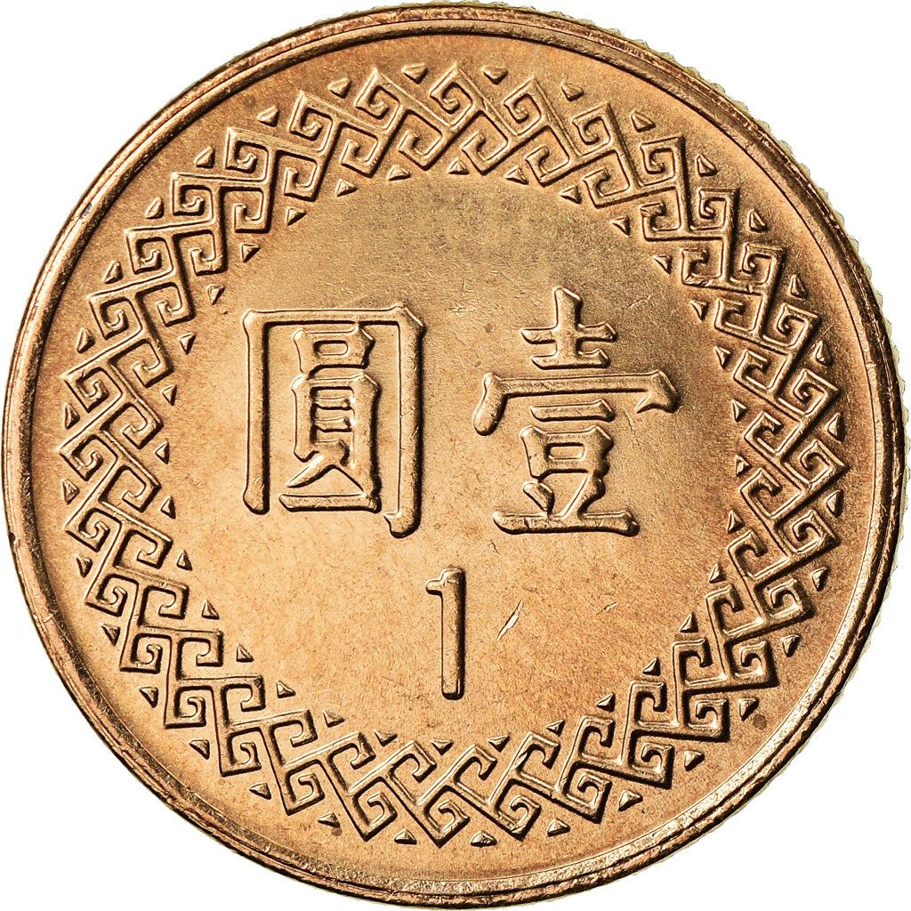 Taiwan | 1 New Dollar Coin | Chiang Kai-shek | Y:551, Schön:21 | 1981 - 2023