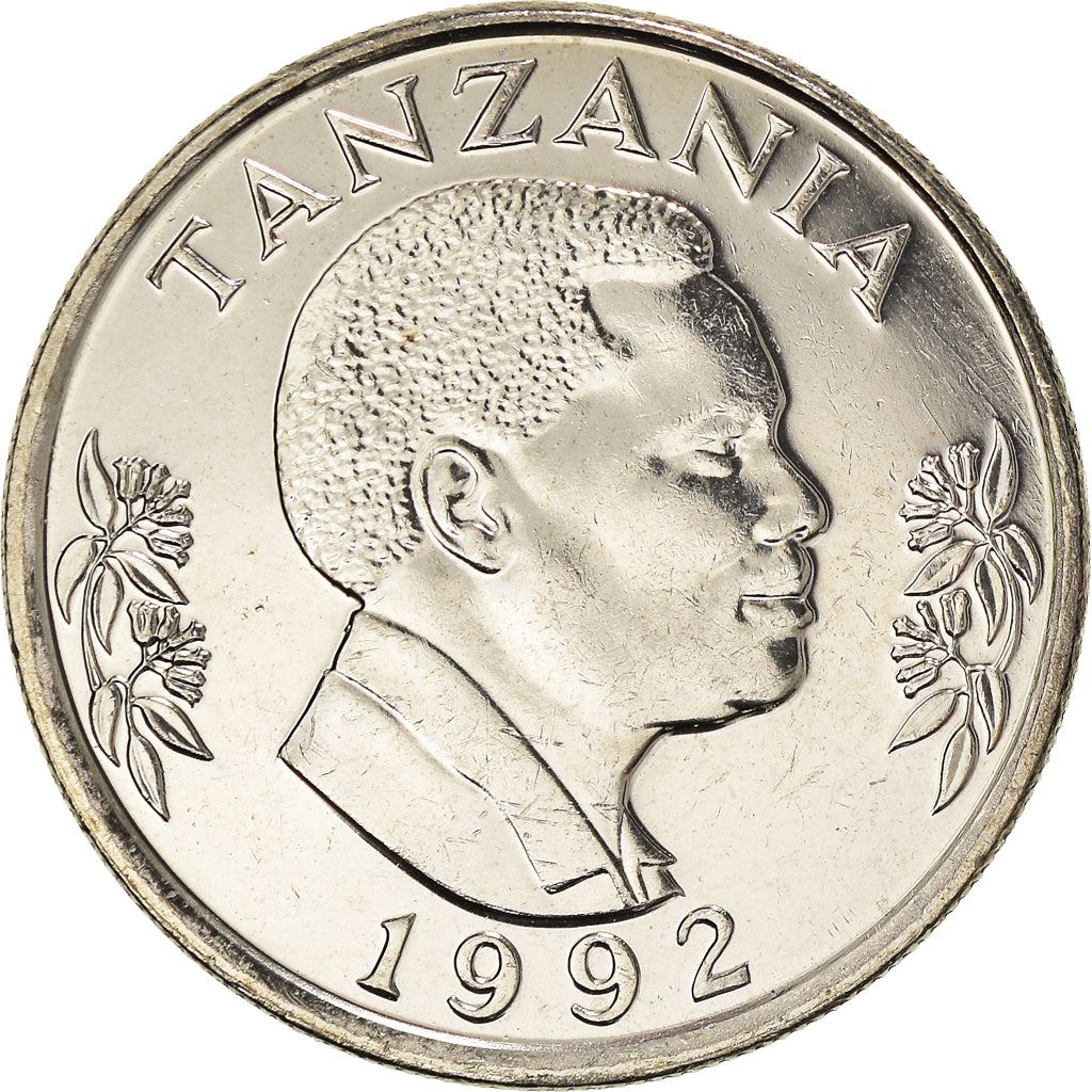 Tanzania | 1 Shilingi Coin | Torch | Km:22 | 1987 - 1992