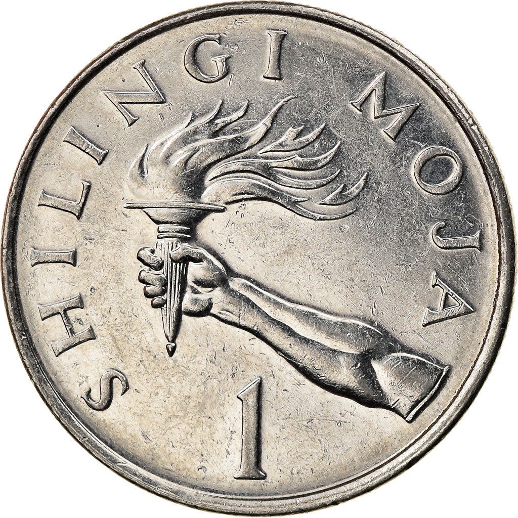 Tanzania | 1 Shilingi Coin | Torch | Km:22 | 1987 - 1992