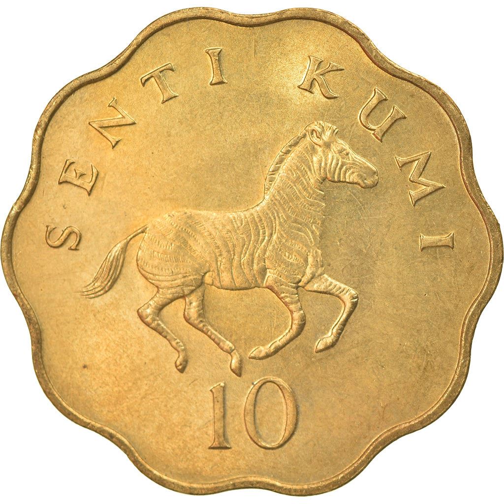 Tanzania | 10 Senti Coin | Zebra | Km:11 | 1977 - 1984