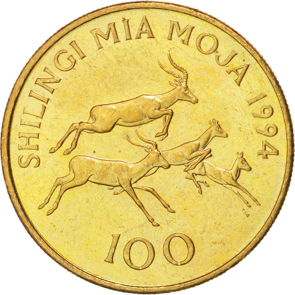 Tanzania | 100 Shilingi Coin | Impala | Km:32 | 1993 - 2015