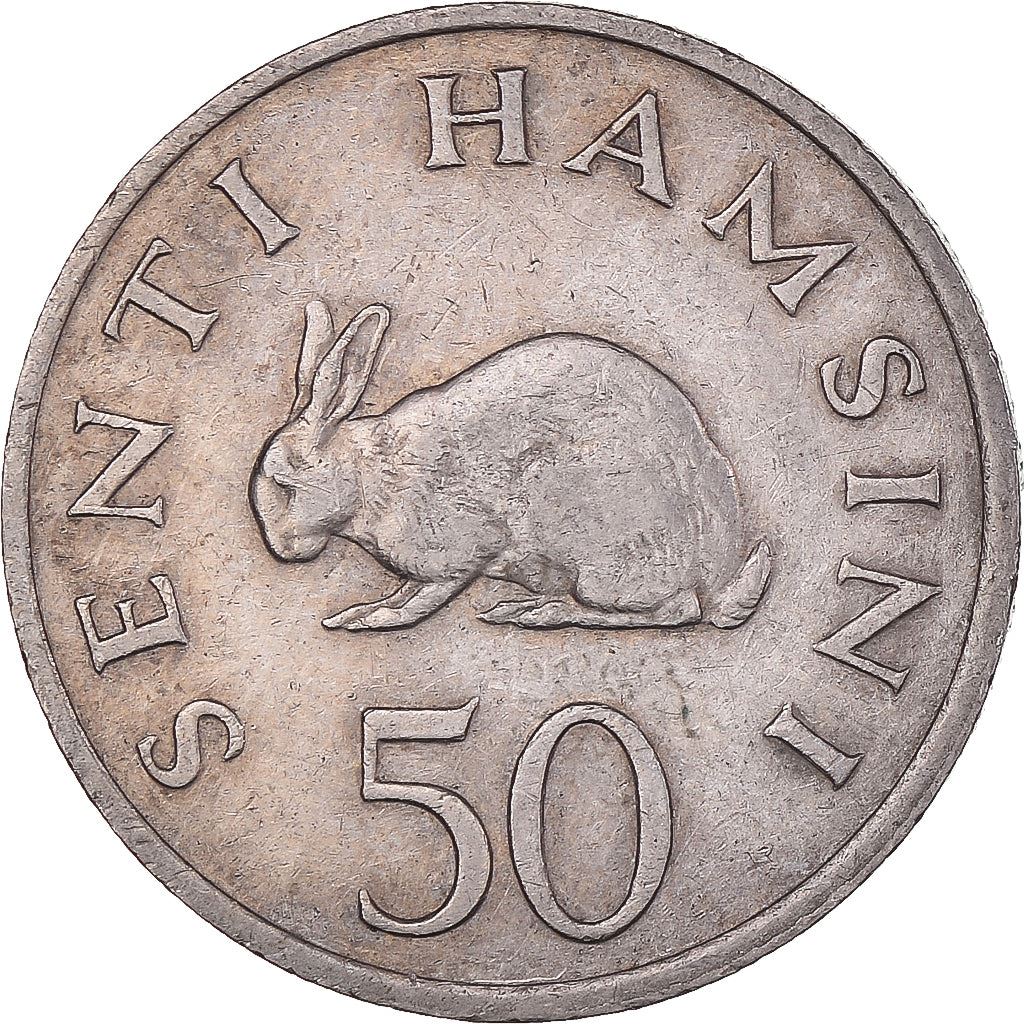 Tanzania | 50 Senti Coin | Rabbit | Km:3 | 1966 - 1984