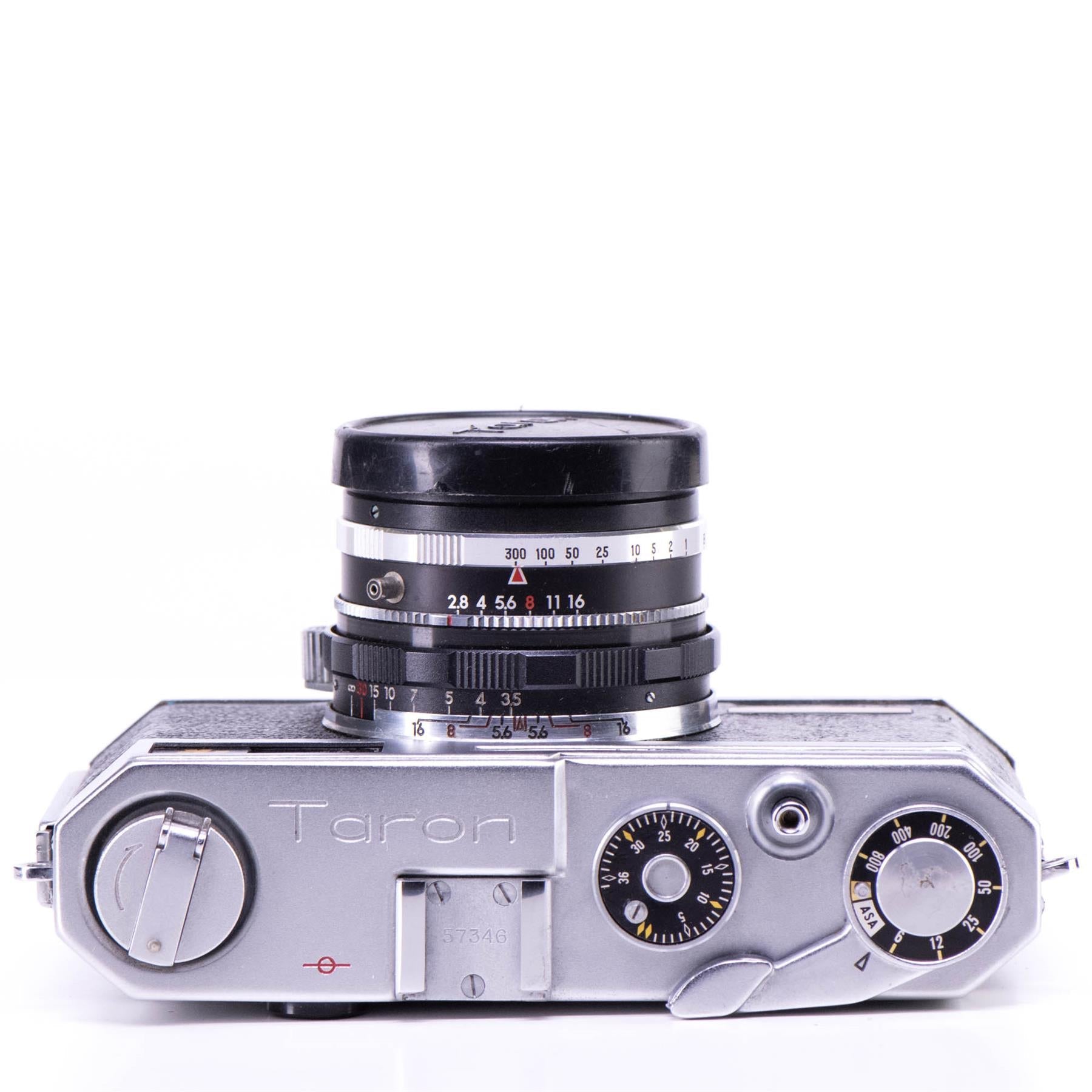 Taron PR Camera | Taronar F.C. 45mm f2.8 | White | Japan | 1960 | Not working