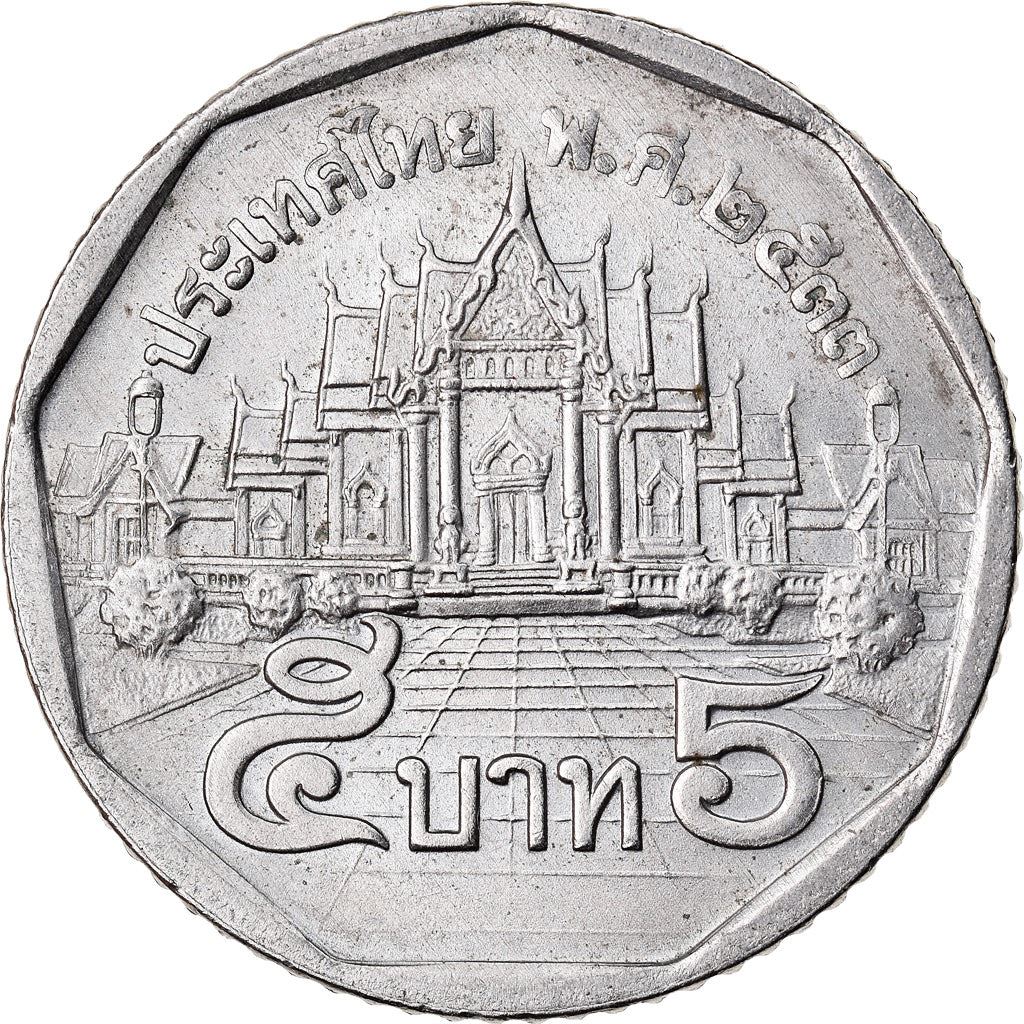 Thailand | 5 Baht Coin | Rama IX | Y:219, Schön:347 | 1988 - 2008