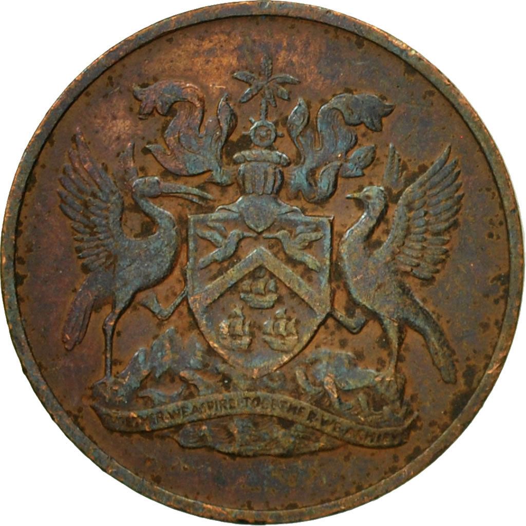 Trinidad and Tobago 1 Cent Coin | Queen Elizabeth II | KM1 | 1966 - 1973