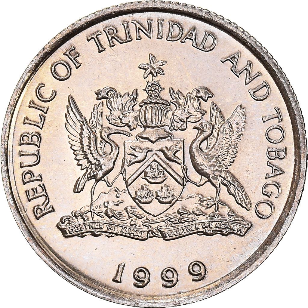 Trinidad and Tobago 10 Cents Coin | Flaming Hibiscus | KM31 | 1976 - 2017