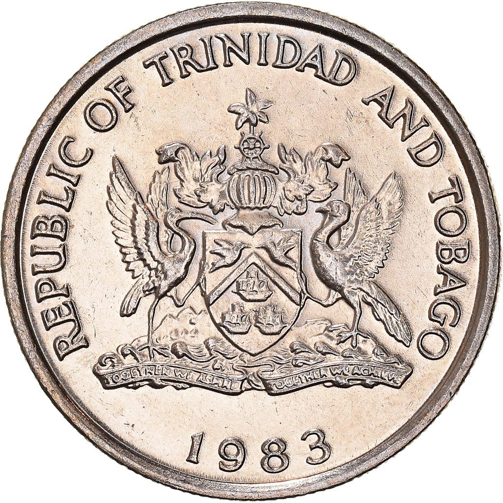 Trinidad and Tobago 25 Cents Coin | Warszewiczia Coccinea | KM32 | 1976 - 2017