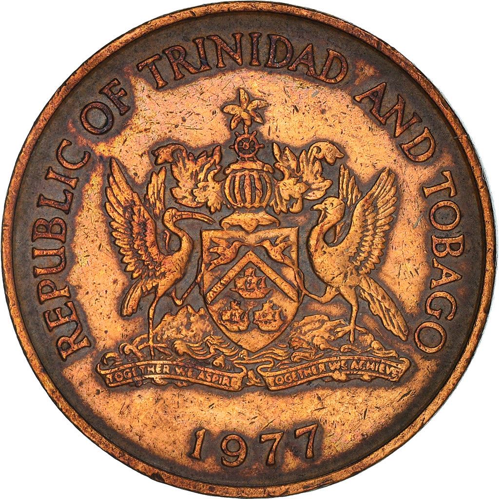 Trinidad and Tobago 5 Cents Coin | Greater Bird of Paradise | KM30 | 1976 - 2017