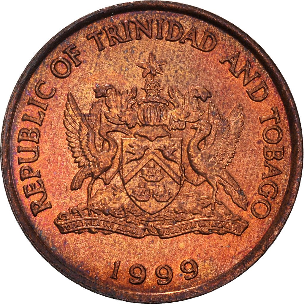 Trinidad and Tobago 5 Cents Coin | Greater Bird of Paradise | KM30 | 1976 - 2017