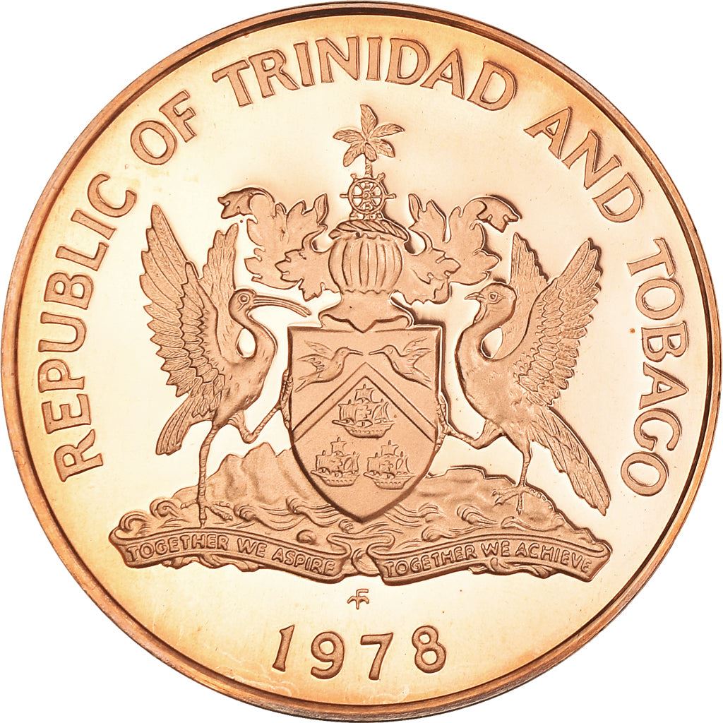 Trinidad and Tobago 5 Cents Coin | Greater Bird of Paradise | KM30 | 1976 - 2017