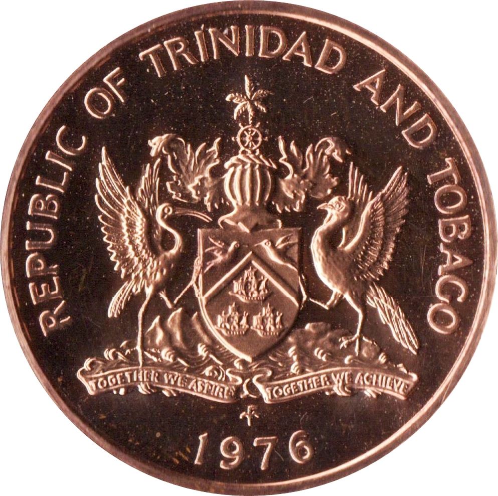 Trinidad and Tobago 5 Cents Coin | Greater Bird of Paradise | KM30 | 1976 - 2017