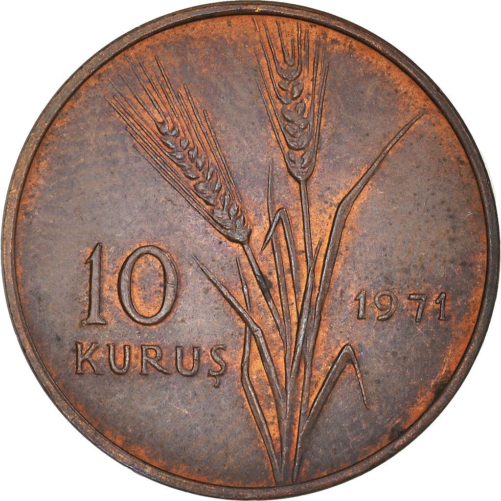 Turkey | 10 Kuruş Coin | KM891.2 | 1969 - 1973