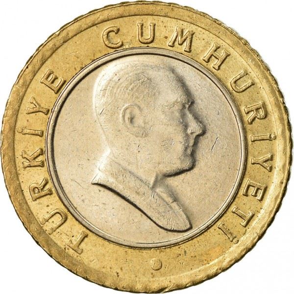 Turkey | 50 New Kurus Coin | Mustafa Kemal Atatürk | Km:1168 | 2005 - 2008