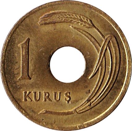 Turkey | Turkish 1 Kurus Coin | KM881 | 1947 - 1951