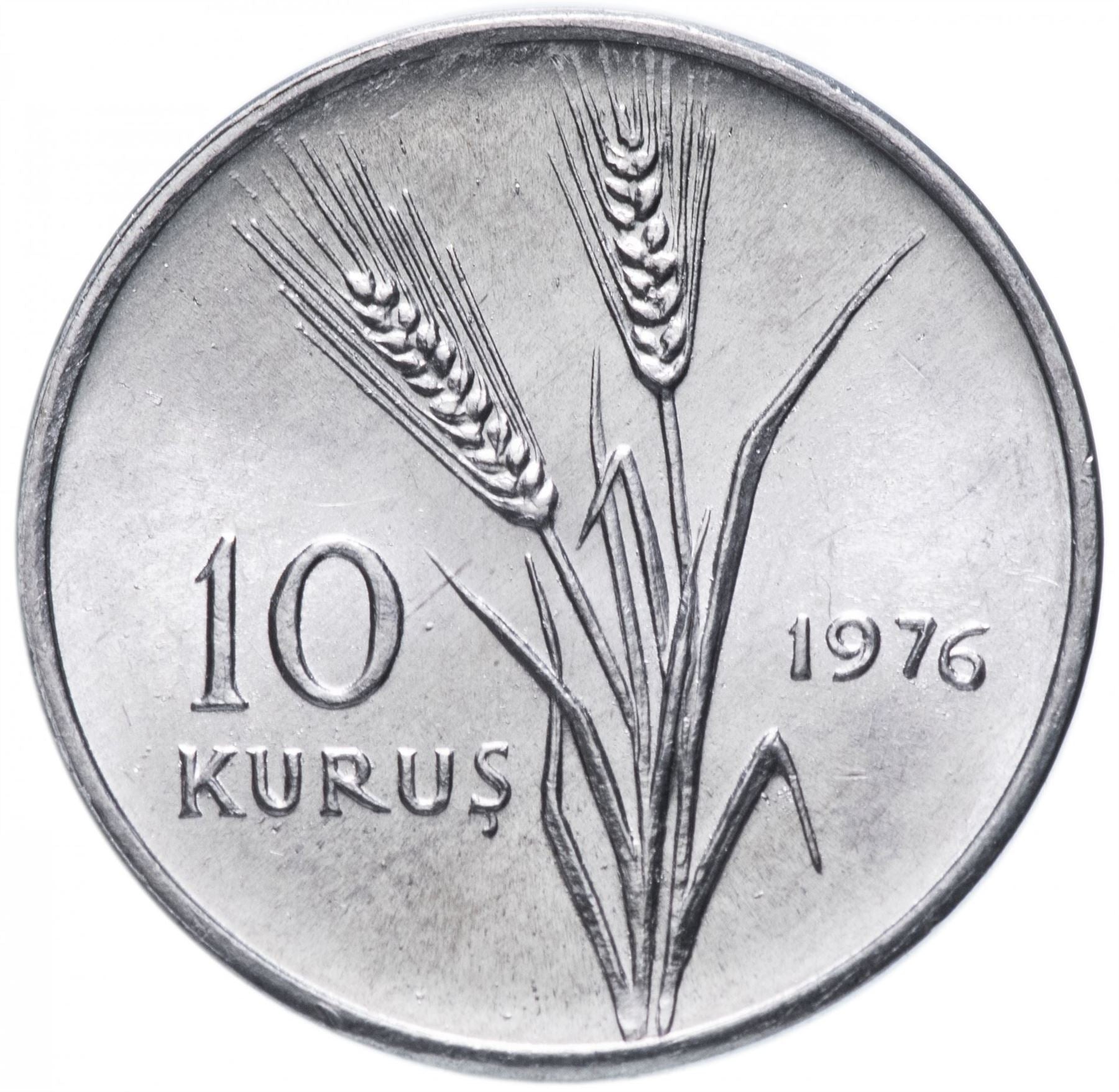 Turkey | Turkish 10 Kurus Coin | Istanbul | Moon Star | KM891a | 1975 - 1977