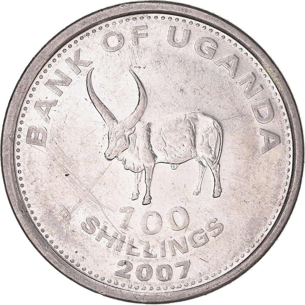 Uganda | 100 Shillings Coin | African Bull | KM67 | 1998 - 2008